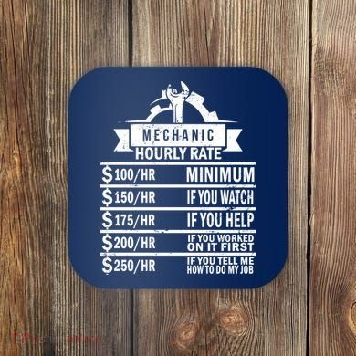 Mechanic Hourly Rate Coaster