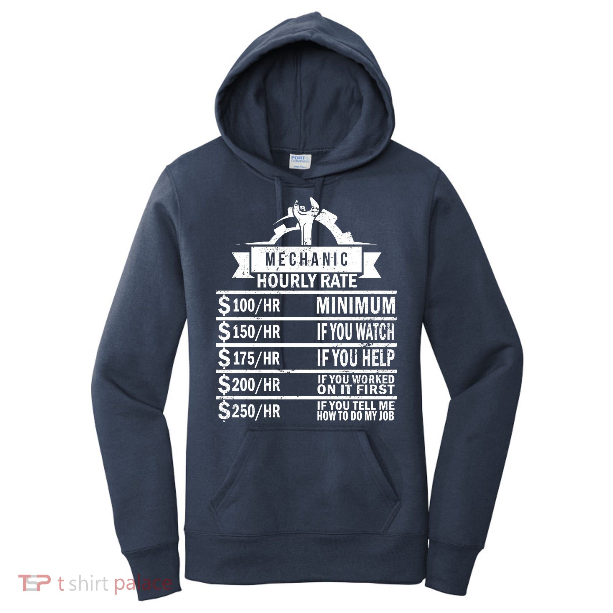 Mechanic Hourly Rate Women's Hoodie