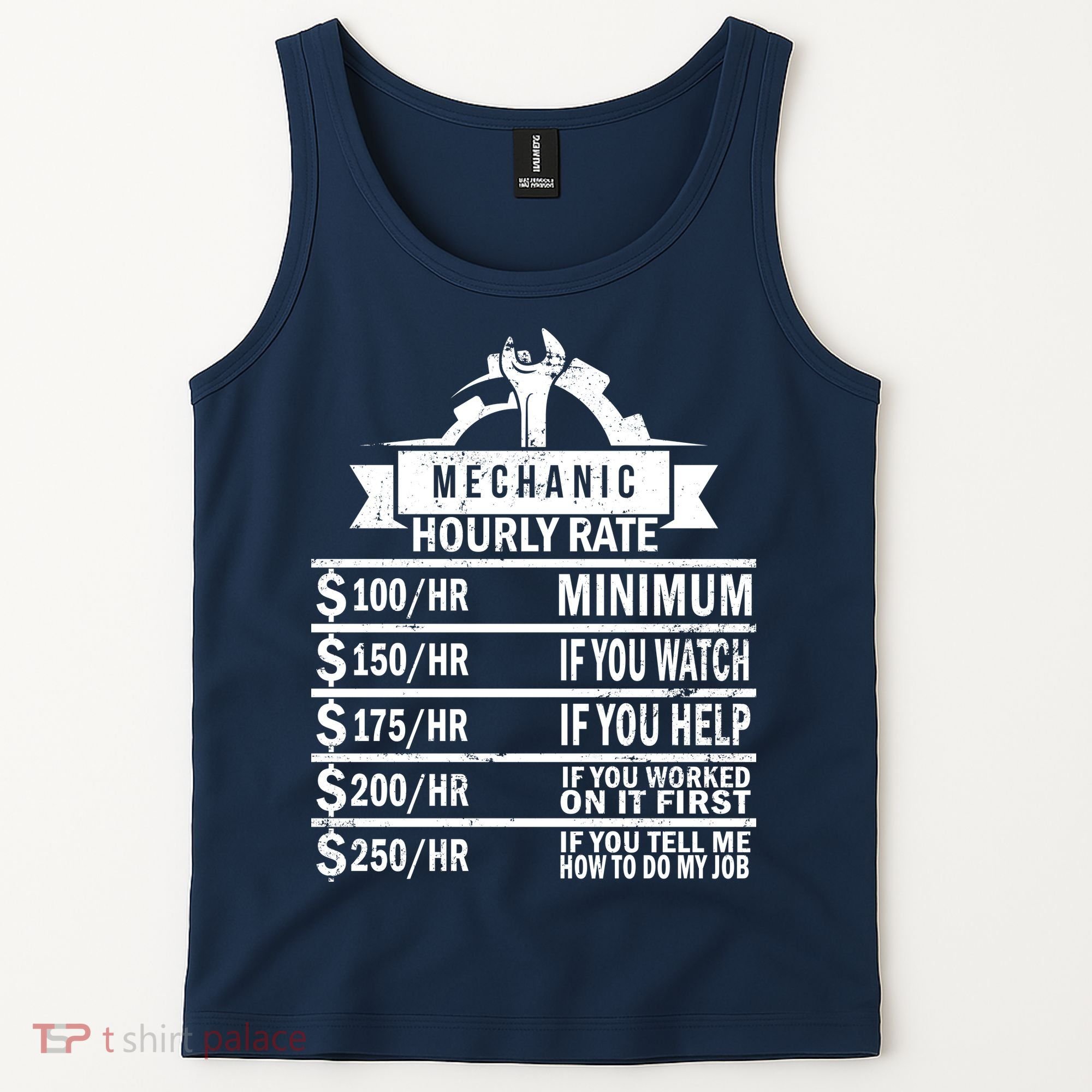 Mechanic Hourly Rate Tank Top