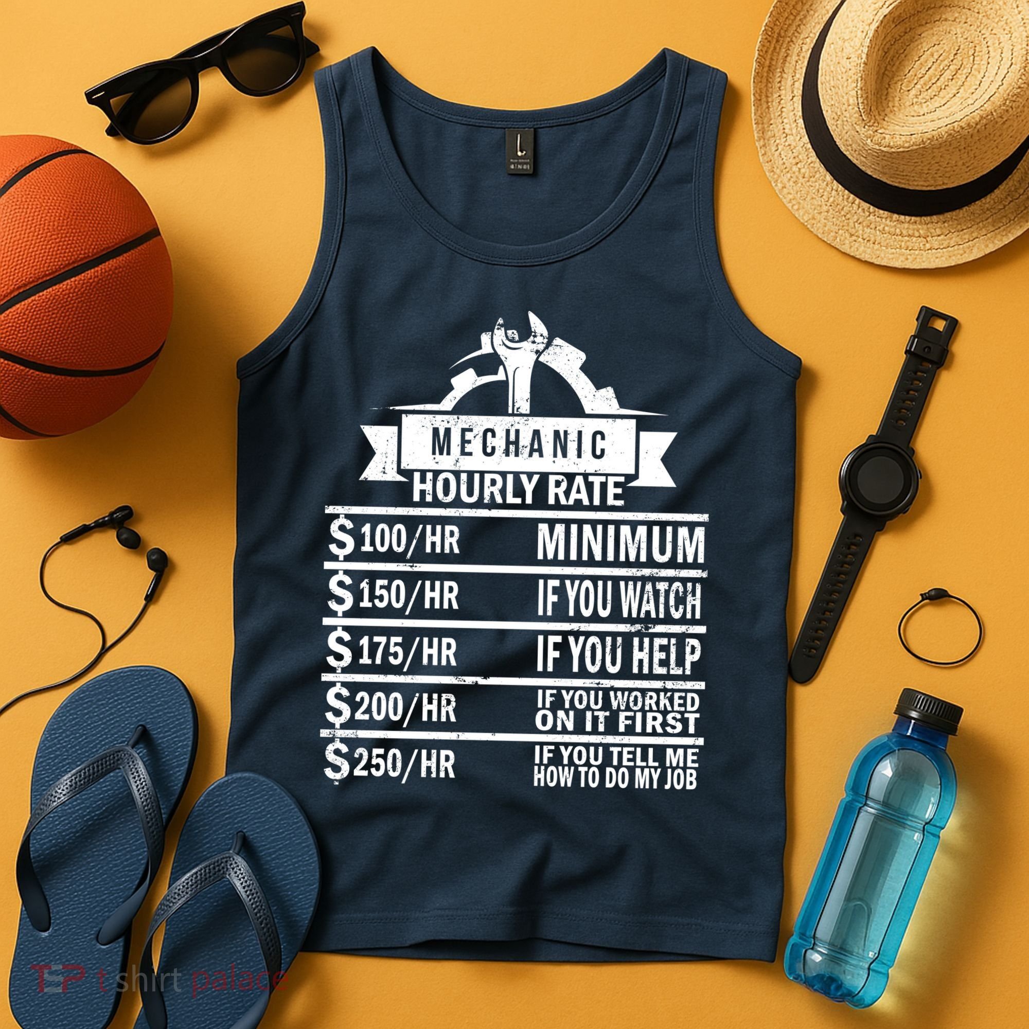Mechanic Hourly Rate Tank Top