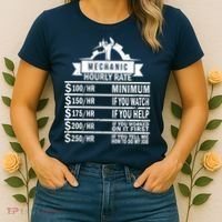 Mechanic Hourly Rate Women's T-Shirt thumb 2