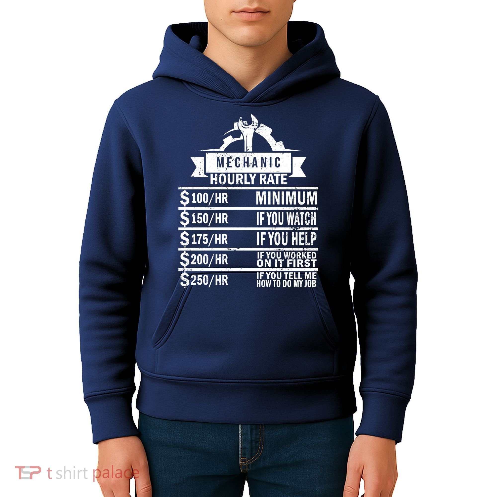 Mechanic Hourly Rate Kids Hoodie
