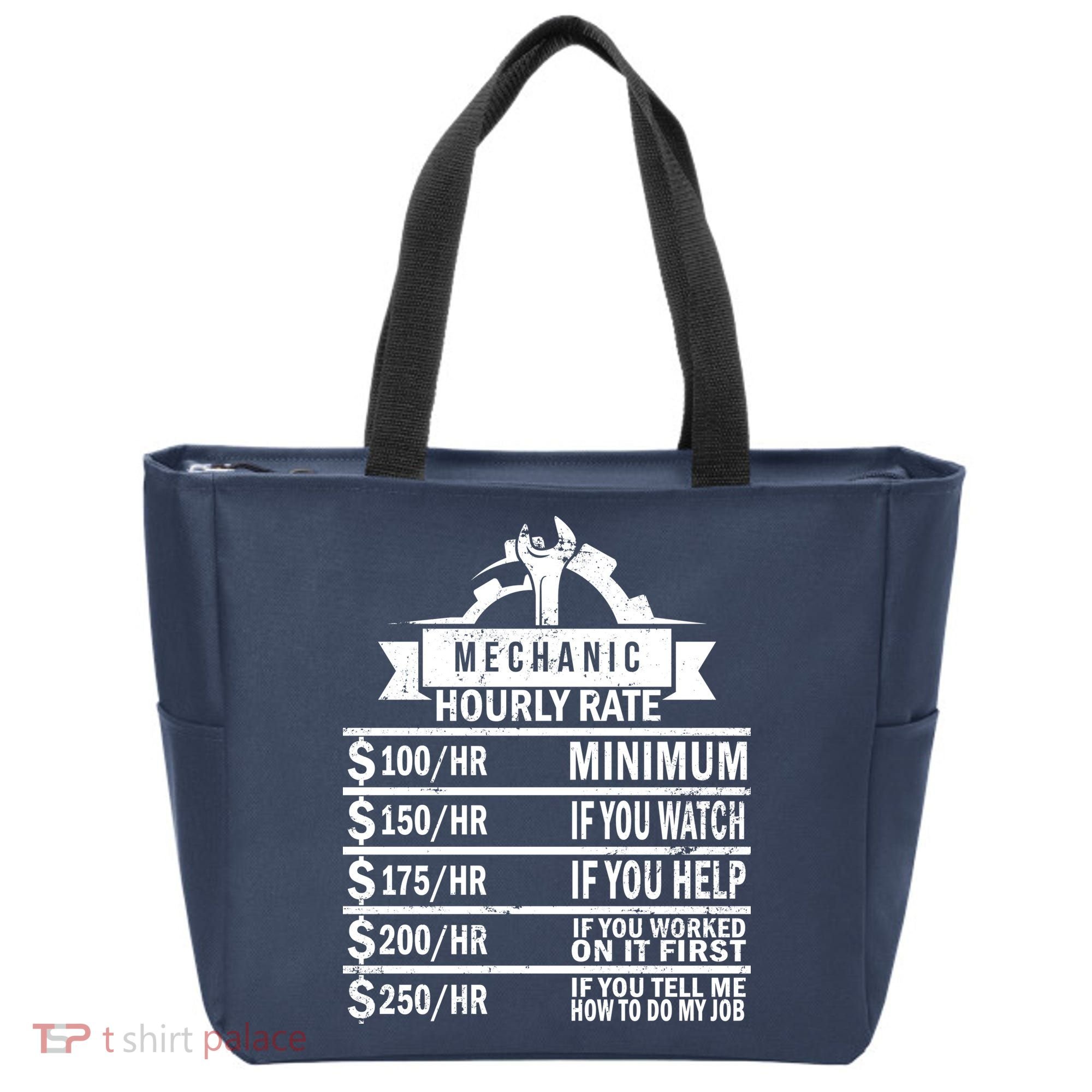 Mechanic Hourly Rate Tote Bag