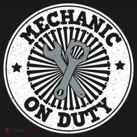 Mechanic On Duty USA-Made Doggie Bandana thumb 2