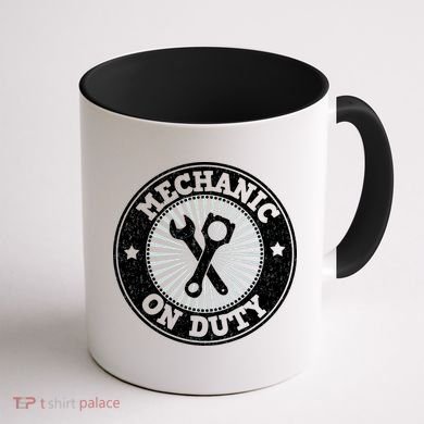 Mechanic On Duty Coffee Mug back