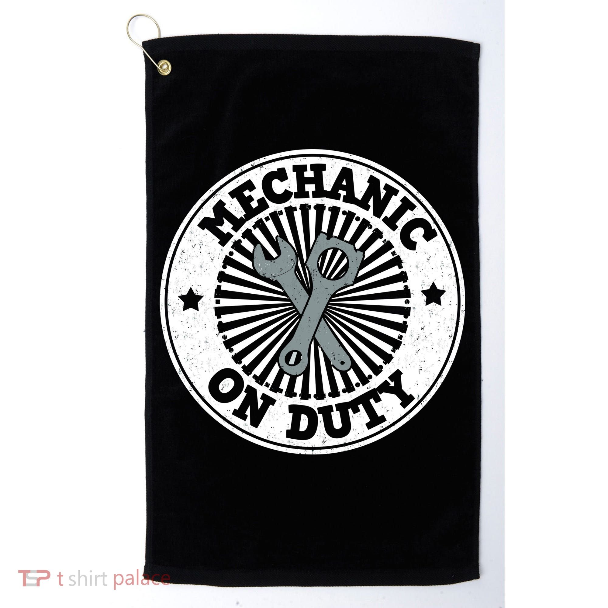 Mechanic On Duty Golf Towel