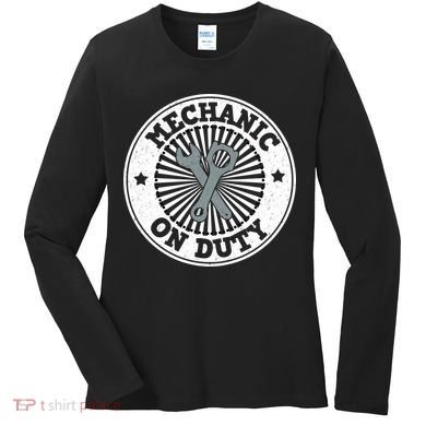 Mechanic On Duty Women's Long Sleeve Shirt