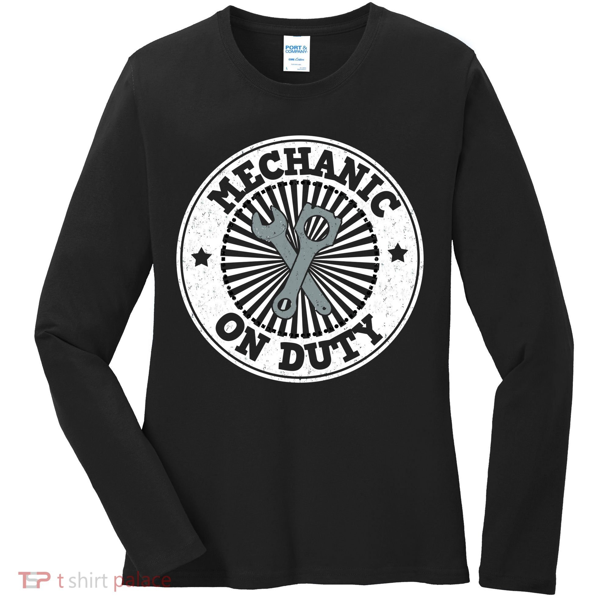 Mechanic On Duty Women's Long Sleeve Shirt