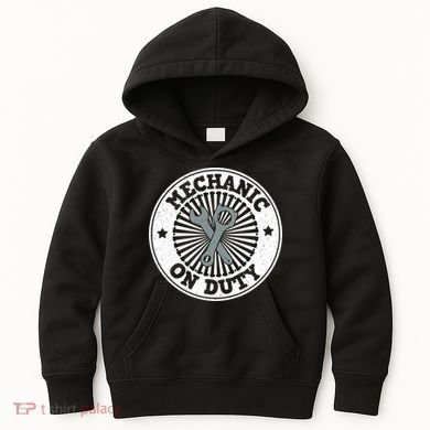 Mechanic On Duty Kids Hoodie