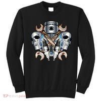 Mechanic Skulls With Wrench & Spark Plugs Sweatshirt thumb 0