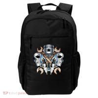 Mechanic Skulls With Wrench & Spark Plugs Backpack thumb 0