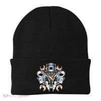 Mechanic Skulls With Wrench & Spark Plugs Beanie thumb 0