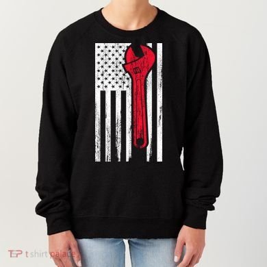 Mechanic USA American Flag Women's Sweatshirt