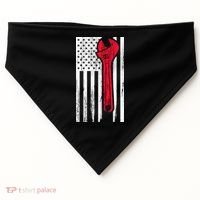 Mechanic USA American Flag USA-Made Doggie Bandana thumb 0