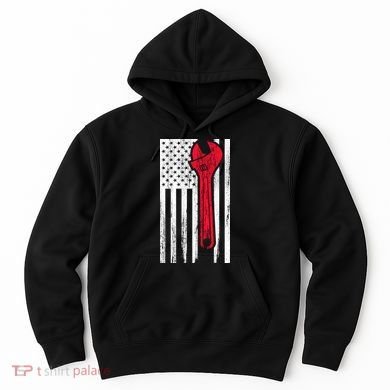 Mechanic USA American Flag Hoodie