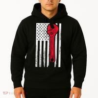 Mechanic USA American Flag Hoodie thumb 2