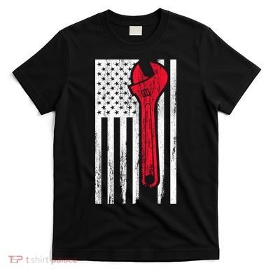 Mechanic USA American Flag T-Shirt
