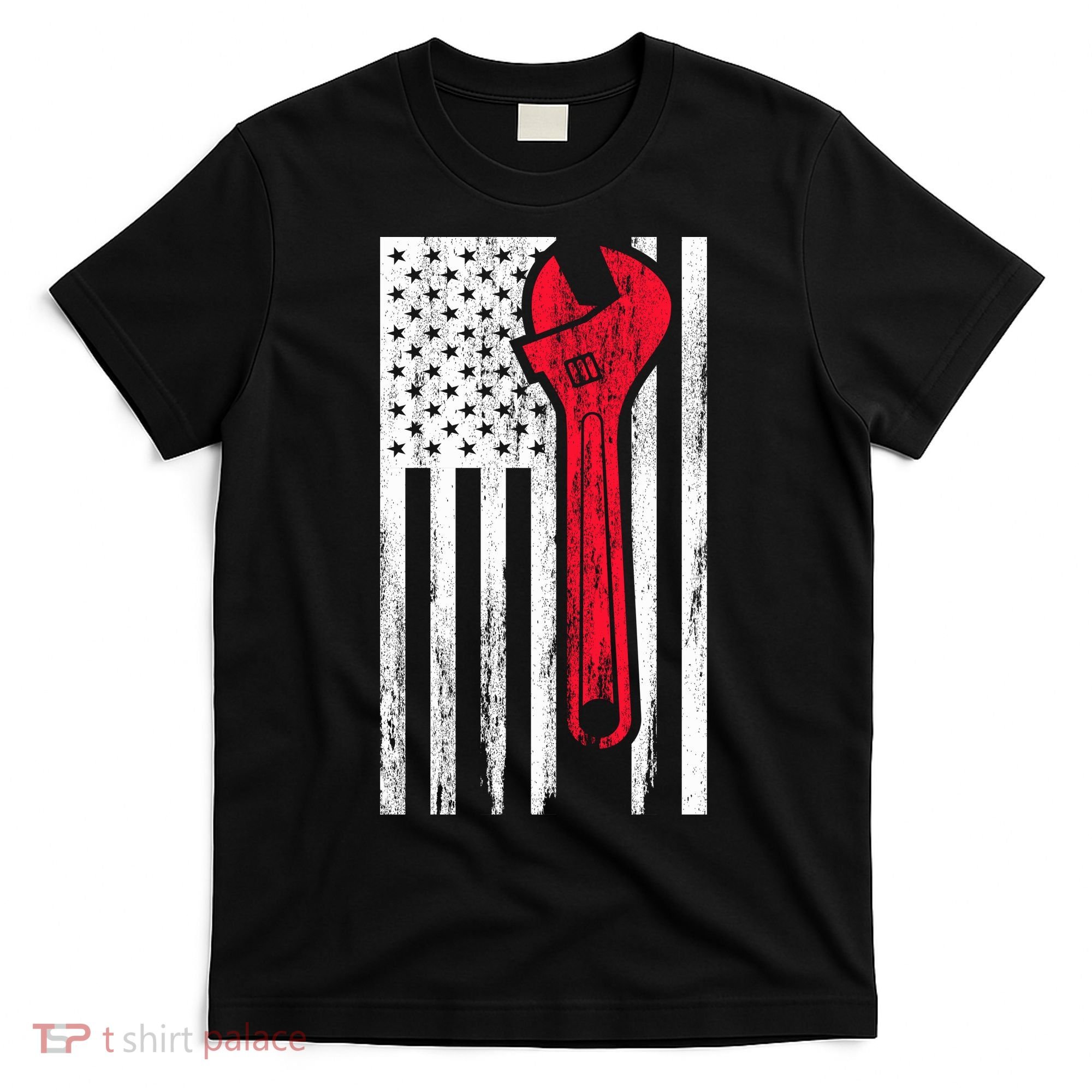 Mechanic USA American Flag T-Shirt