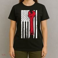 Mechanic USA American Flag T-Shirt thumb 4
