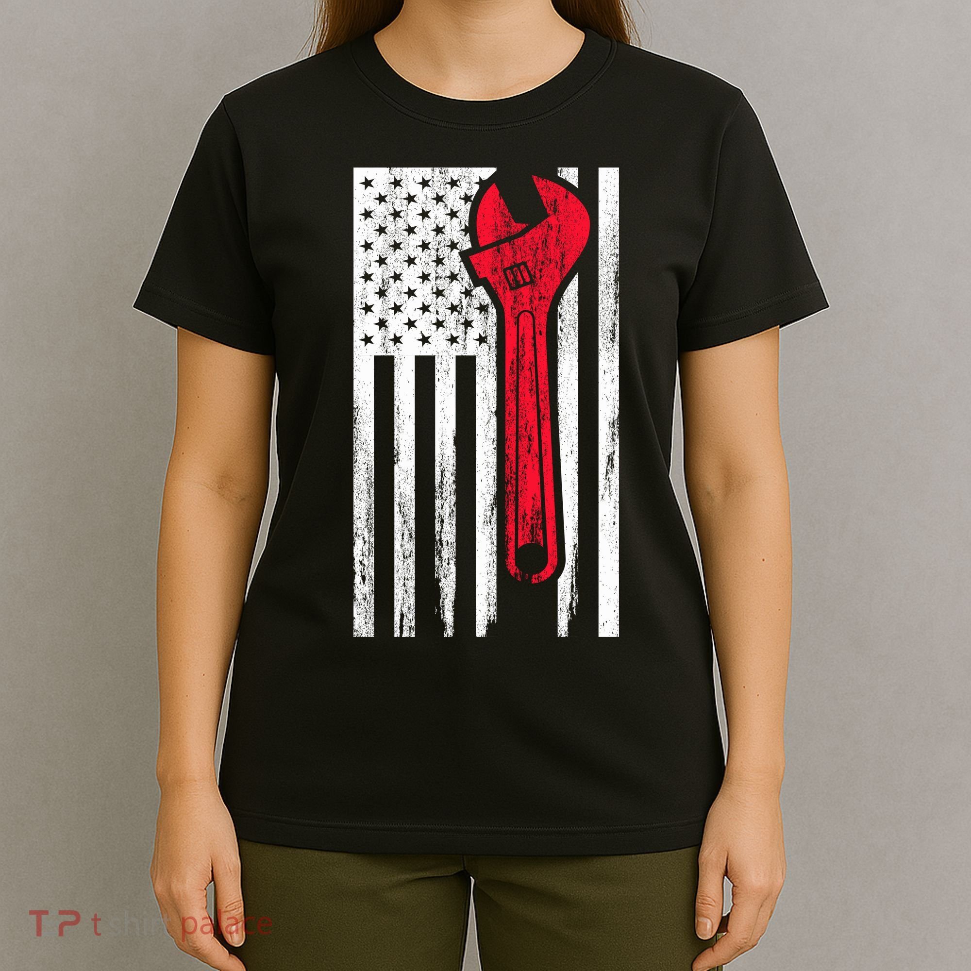 Mechanic USA American Flag T-Shirt