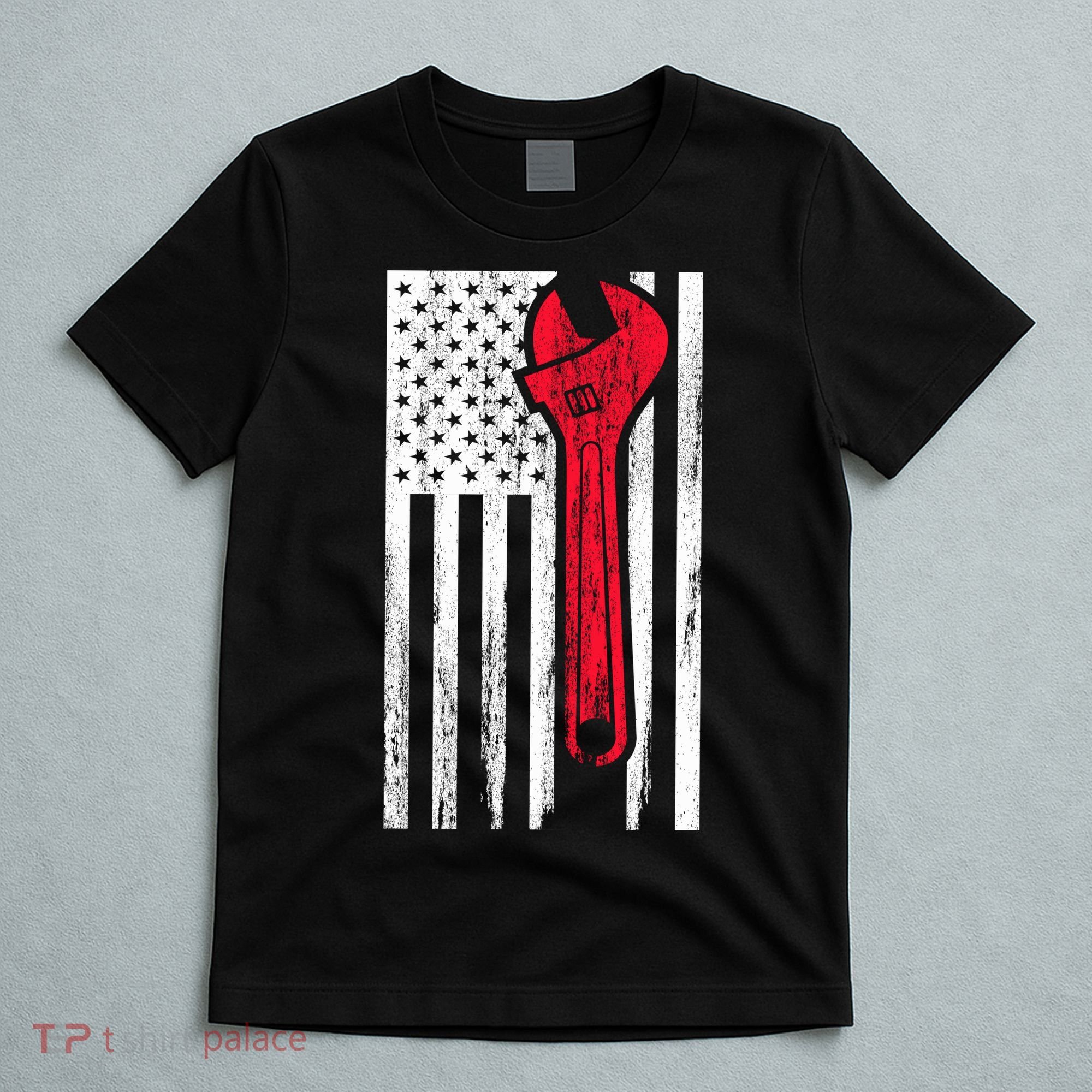 Mechanic USA American Flag T-Shirt