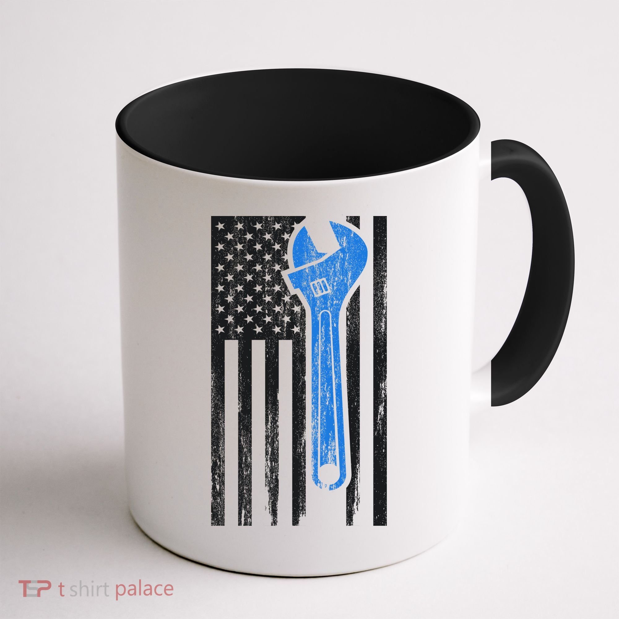 Mechanic USA American Flag Coffee Mug