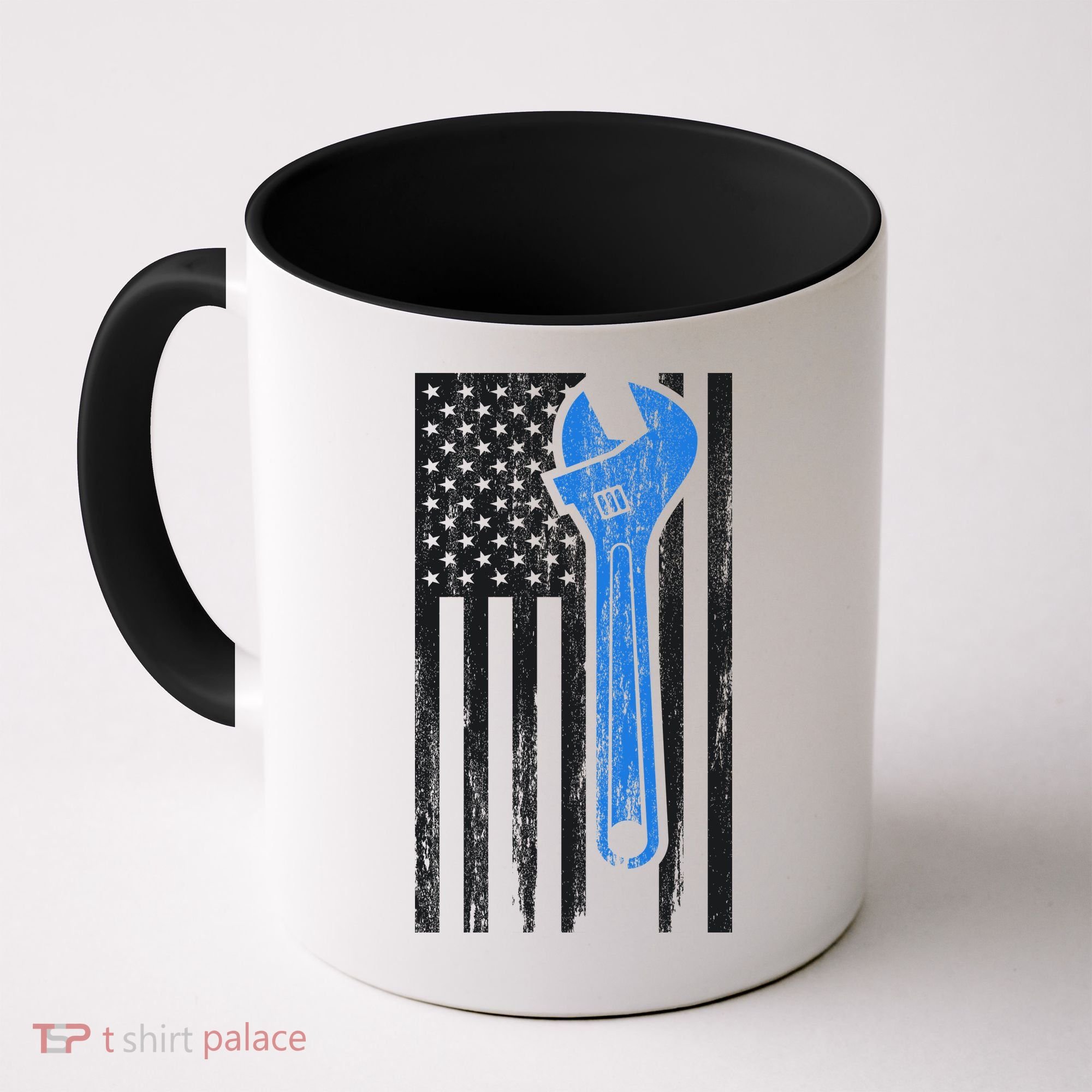 Mechanic USA American Flag Coffee Mug
