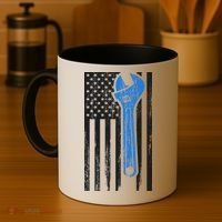Mechanic USA American Flag Coffee Mug thumb 4