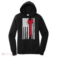 Mechanic USA American Flag Women's Hoodie thumb 0