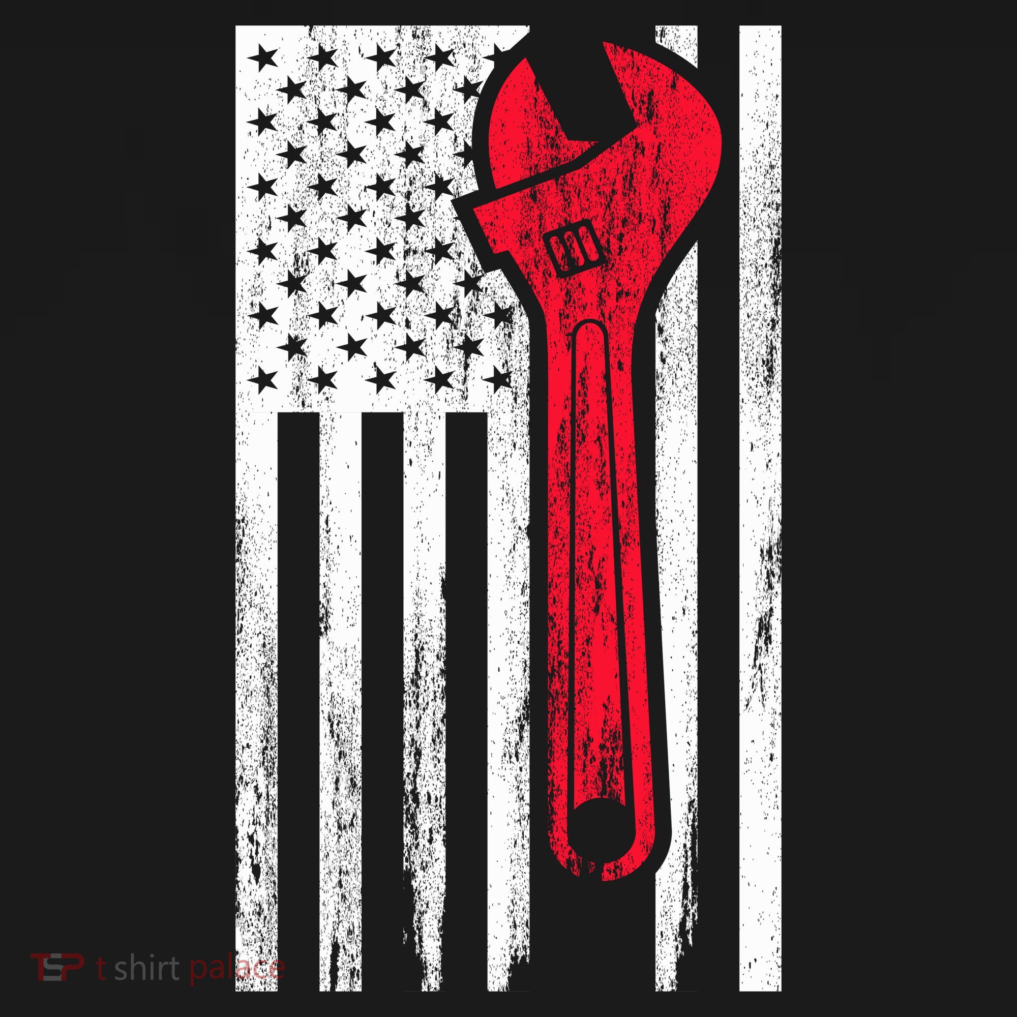 Mechanic USA American Flag Mousepad