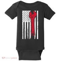Mechanic USA American Flag Baby Bodysuit thumb 0