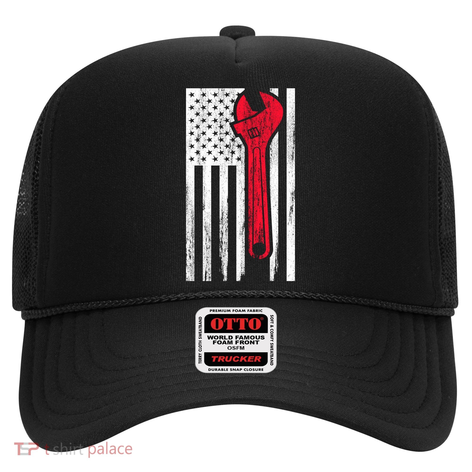 Mechanic USA American Flag Hat