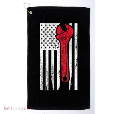 Mechanic USA American Flag Golf Towel