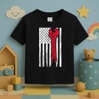 Mechanic USA American Flag Toddler T-Shirt thumb 3