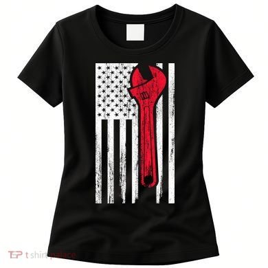 Mechanic USA American Flag Women's T-Shirt