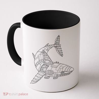 Mechanical Shark Coffee Mug