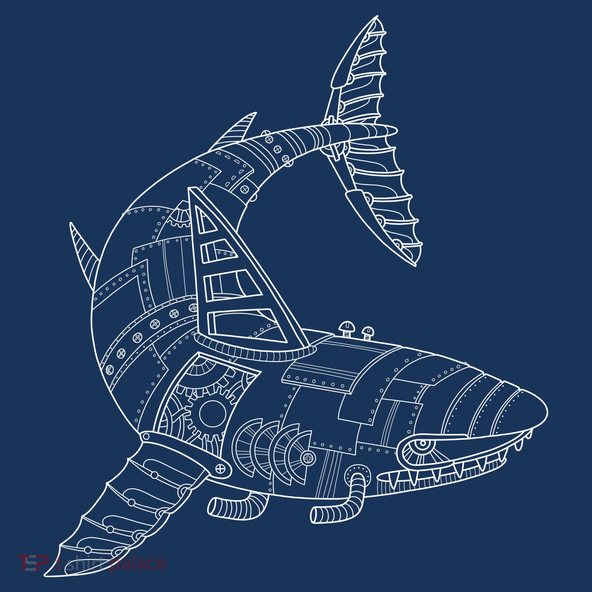 Mechanical Shark Long Sleeve Shirt
