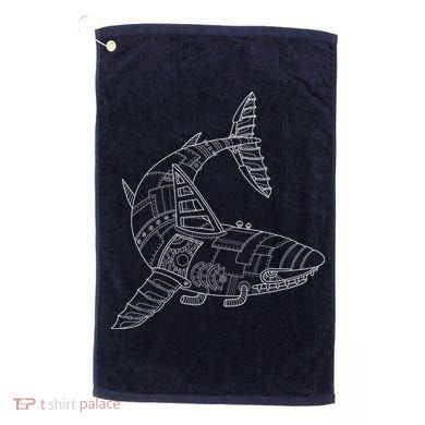 Mechanical Shark Golf Towel