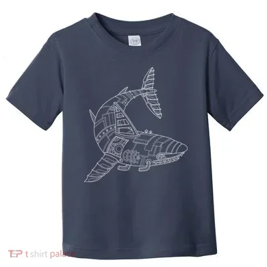 Mechanical Shark Toddler T-Shirt