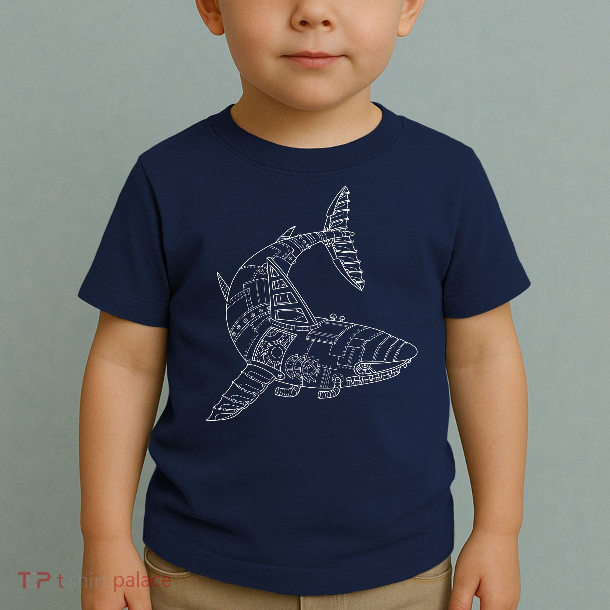 Mechanical Shark Toddler T-Shirt