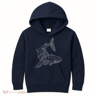 Mechanical Shark Kids Hoodie