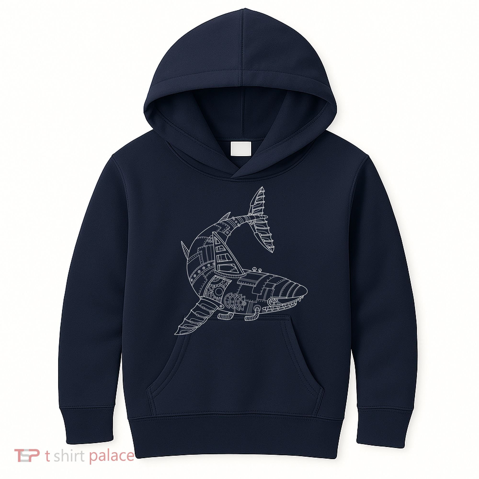 Mechanical Shark Kids Hoodie