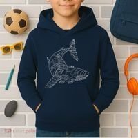 Mechanical Shark Kids Hoodie thumb 2