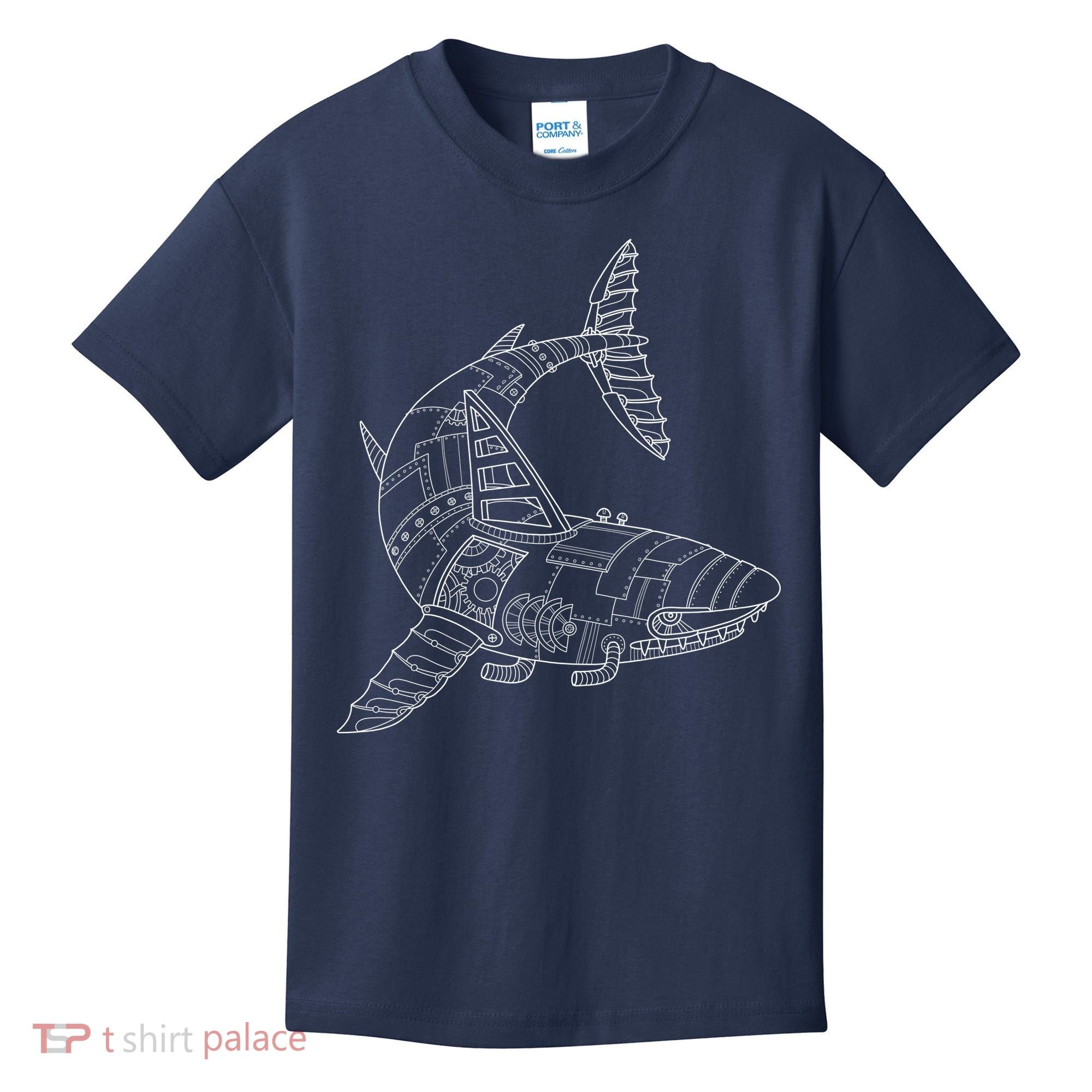 Mechanical Shark Kids T-Shirt