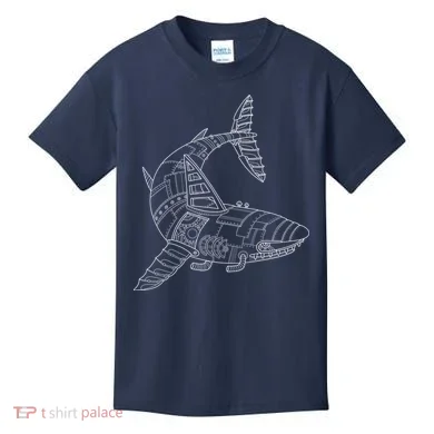 Mechanical Shark Kids T-Shirt