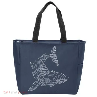 Mechanical Shark Tote Bag