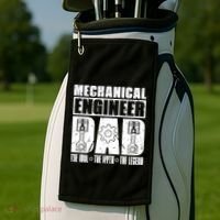 Mechanical Engineer Dad The Engineering Mechanical Engineer Gift Golf Towel thumb 2
