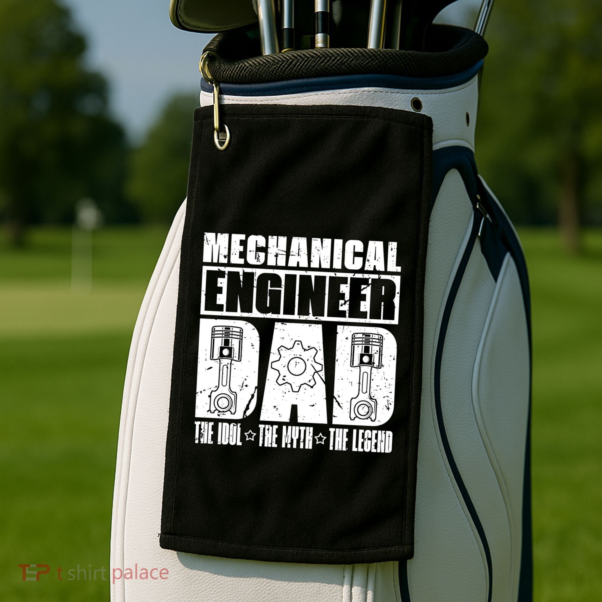 Mechanical Engineer Dad The Engineering Mechanical Engineer Gift Golf Towel