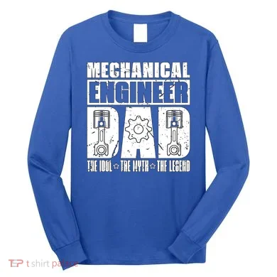 Mechanical Engineer Dad The Engineering Mechanical Engineer Gift Long Sleeve Shirt