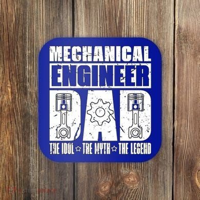 Mechanical Engineer Dad The Engineering Mechanical Engineer Gift Coaster
